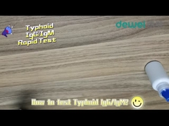 Kit Tes Cepat Tifoid 15 menit Sampel Serum Plasma Tinja Tes Antigen Salmonella Typhi