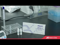 Usap Tenggorokan Strep Alat Tes Cepat Kaset Plastik Sekali Pakai Satu Langkah